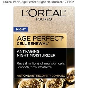 L'Oreal Age Perfect Night Moisturizer - Gold and Black